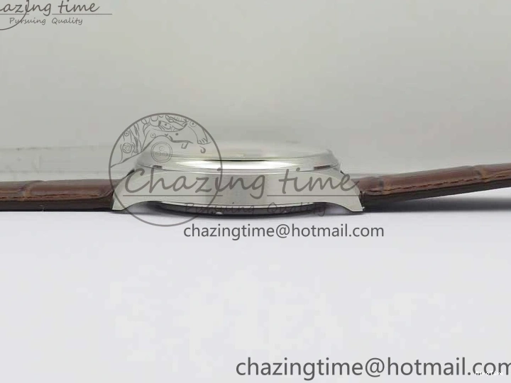 MIROTIME 0413 Original Portuguese IW358304 ZF 1:1 Best Edition SS White Dial RG Markers on Leather Strap A 7077